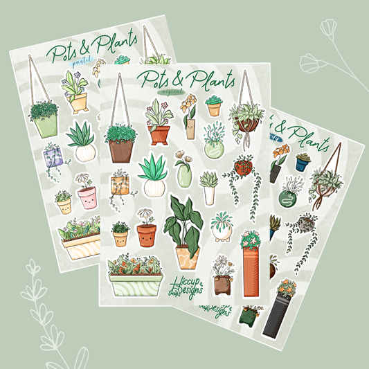 Potted Plants Sticker Sheet